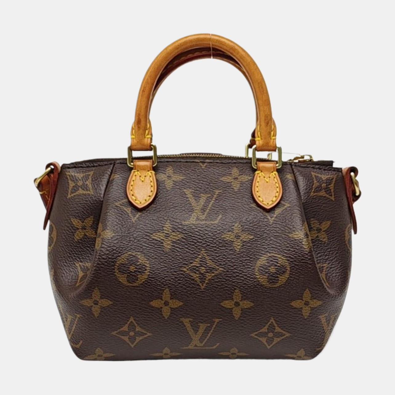 TURENNE Nano Monogram Coated Canvas Brown