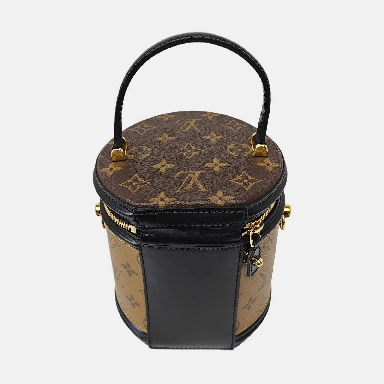 CANNES PM Monogram Coated Canvas Brown