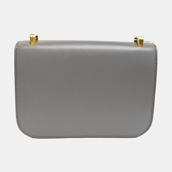 Calfskin Shoulder Bag Gray
