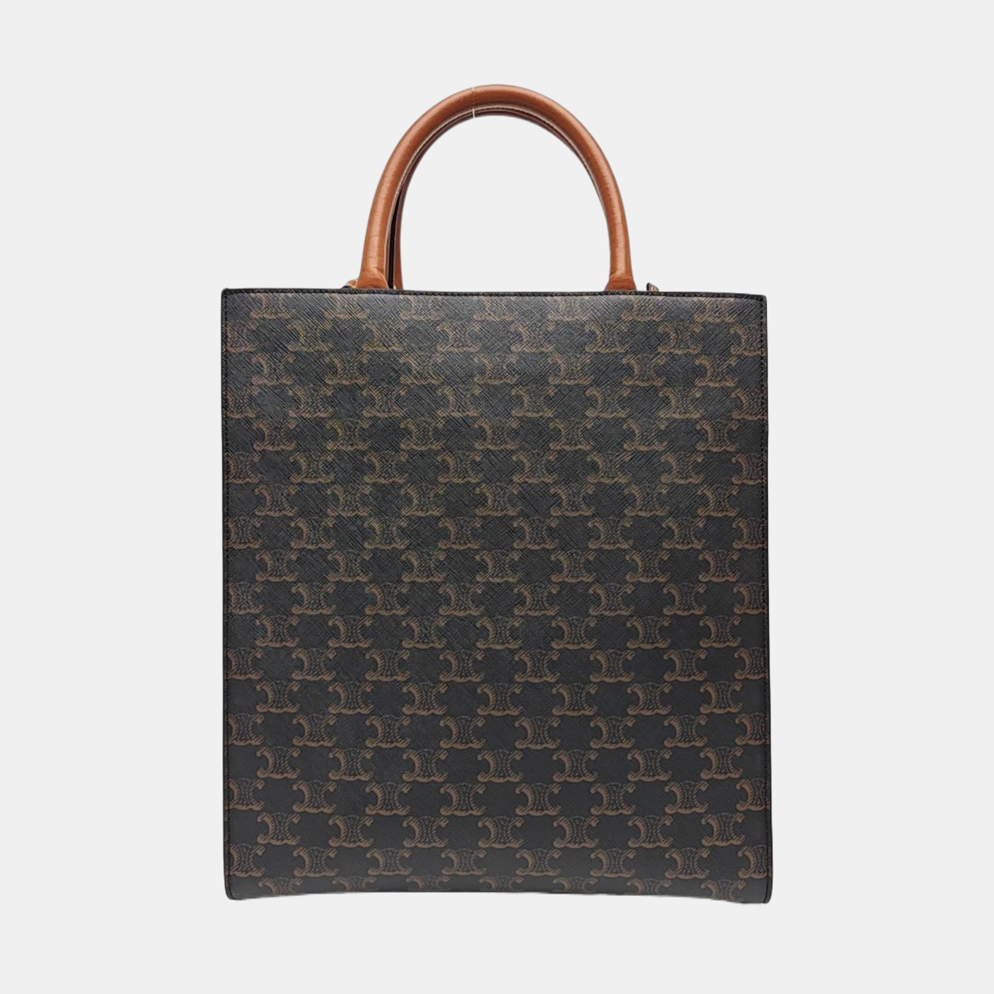 CABAS CELINE Small Coated Canvas Brown