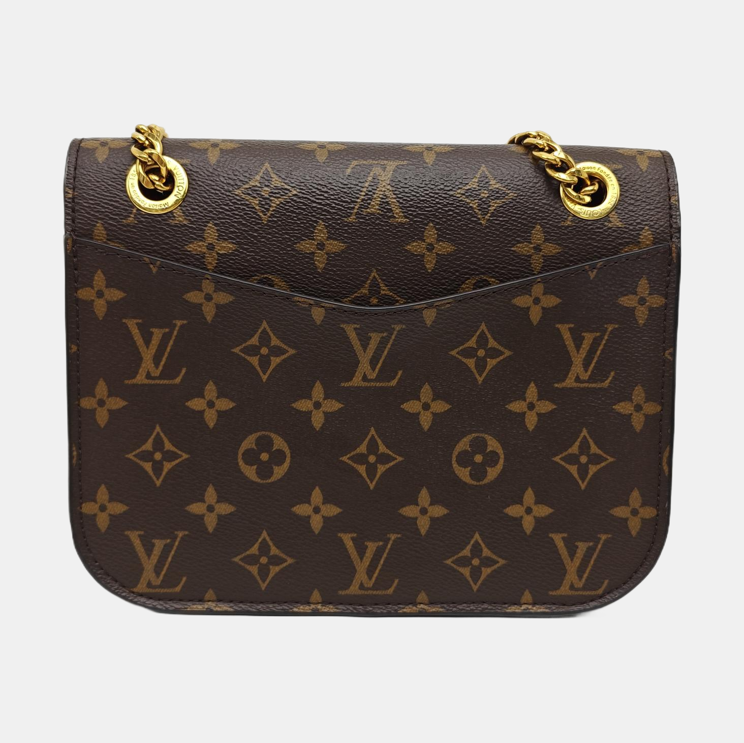 PASSY Monogram Coated Canvas Brown
