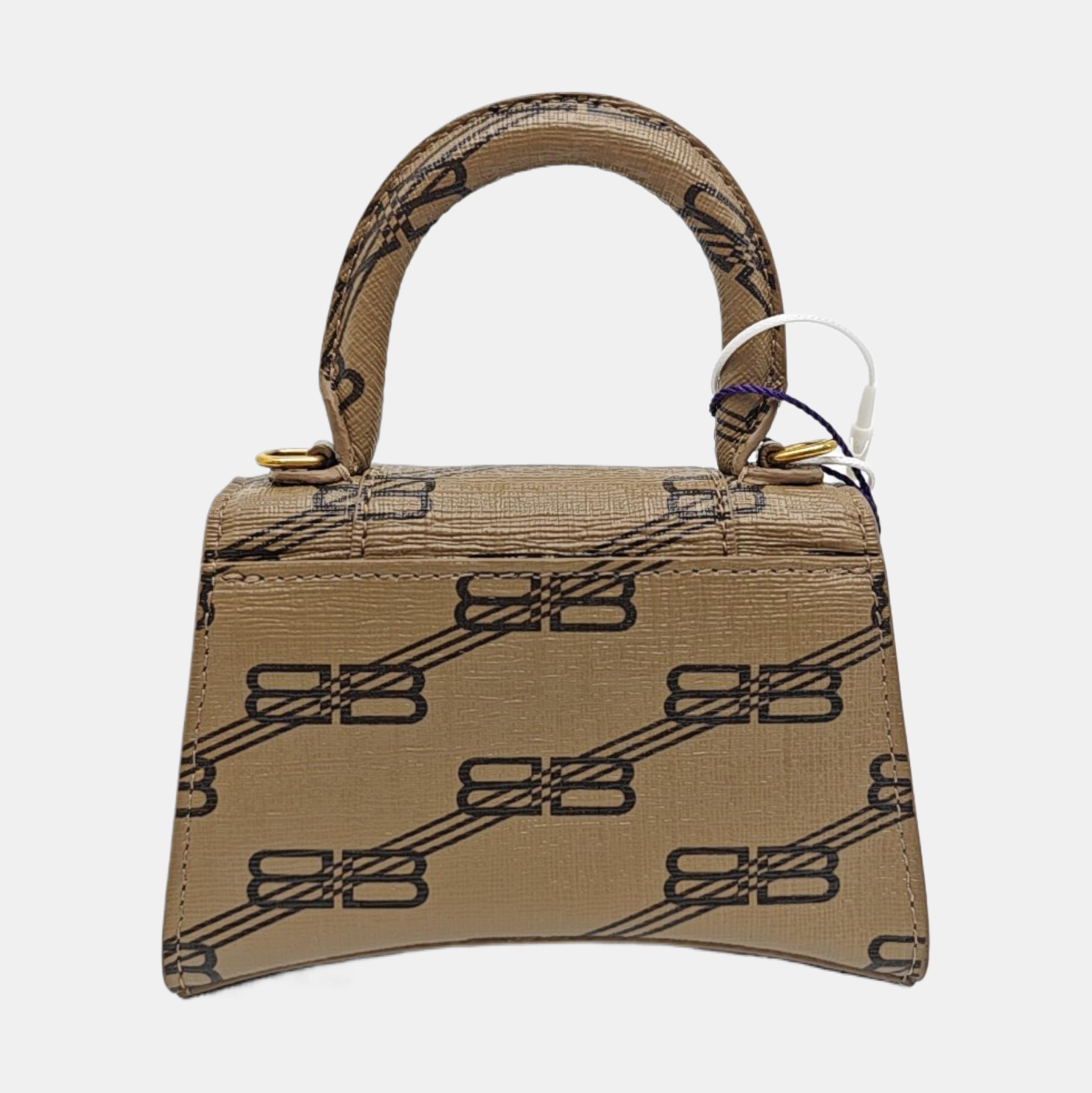 Hourglass Mini Coated Canvas Brown