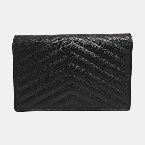 MONOGRAM WOC Chevron Calfskin Black