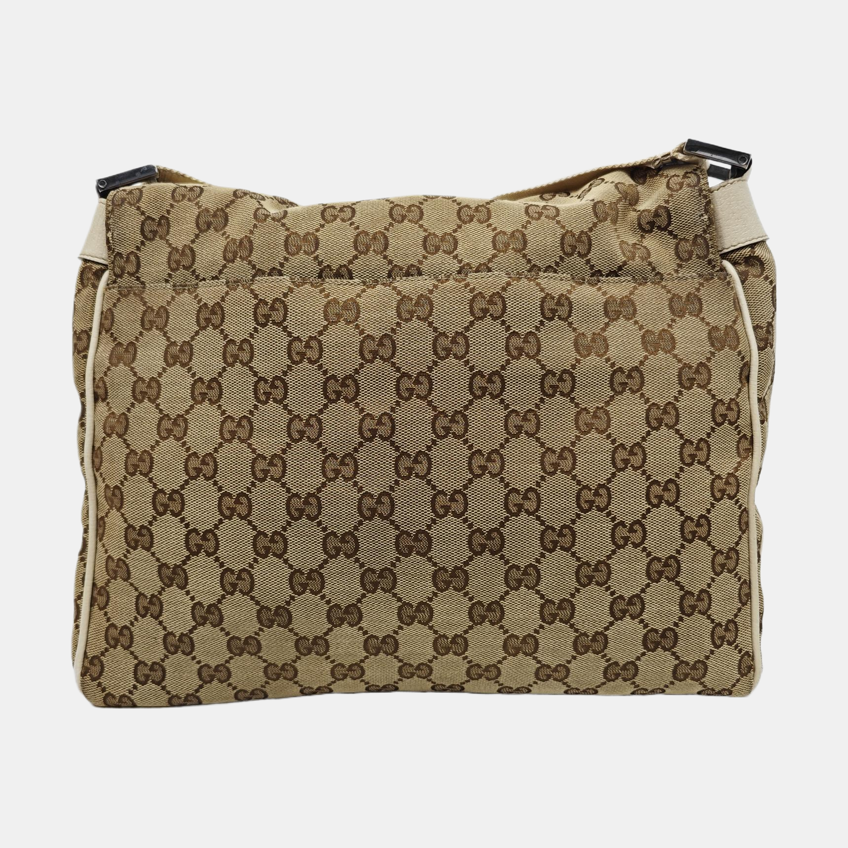Monogram Canvas Shoulder Bag Beige
