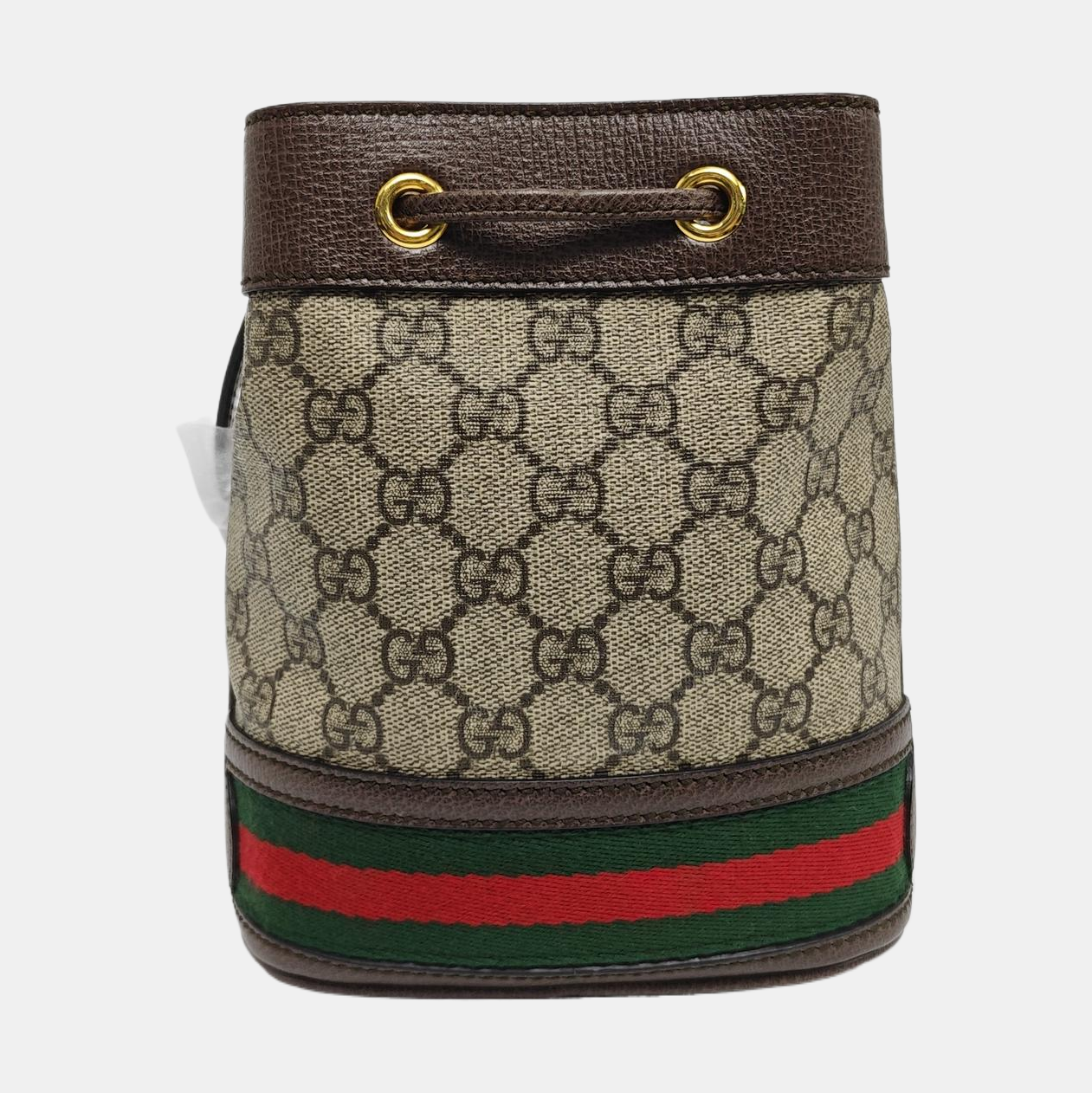 Ophidia Mini Monogram Coated Canvas Beige