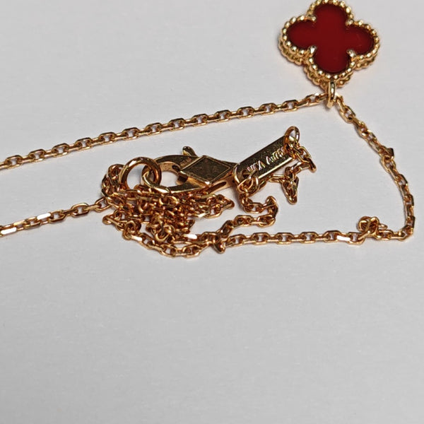 Sweet Alhambra 18k Rose Gold Necklace