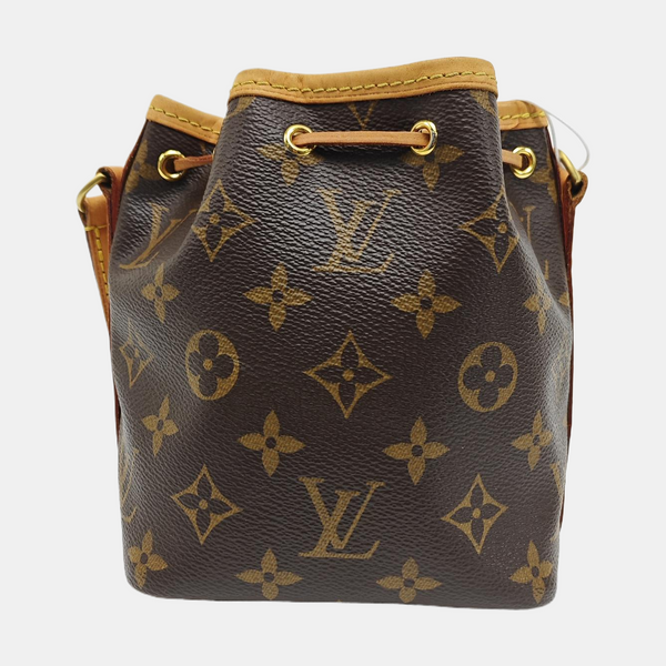 NÉONOÉ Nano Monogram Coated Canvas Brown