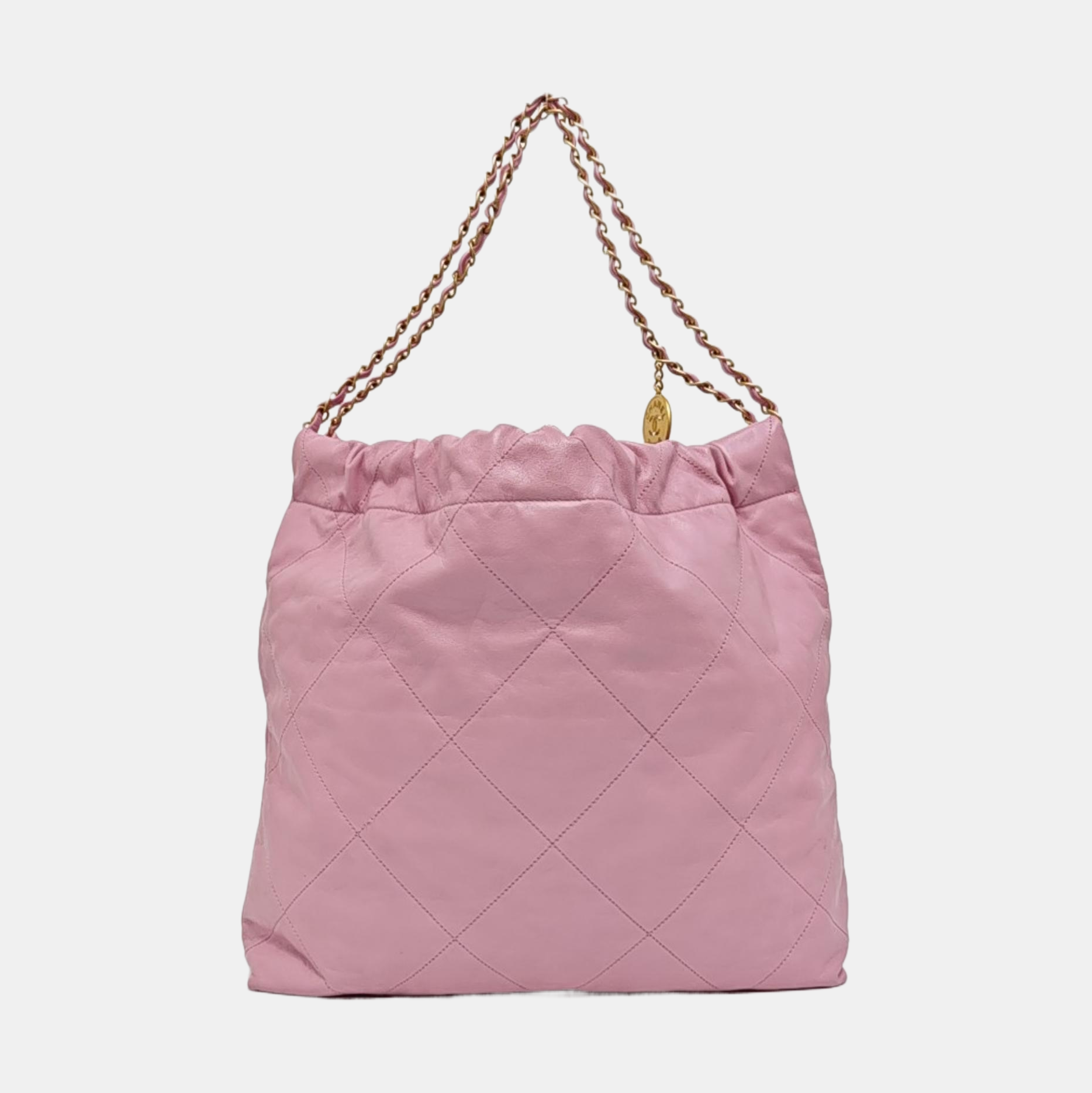 CHANEL 22 Medium Quilted Calfskin Pink