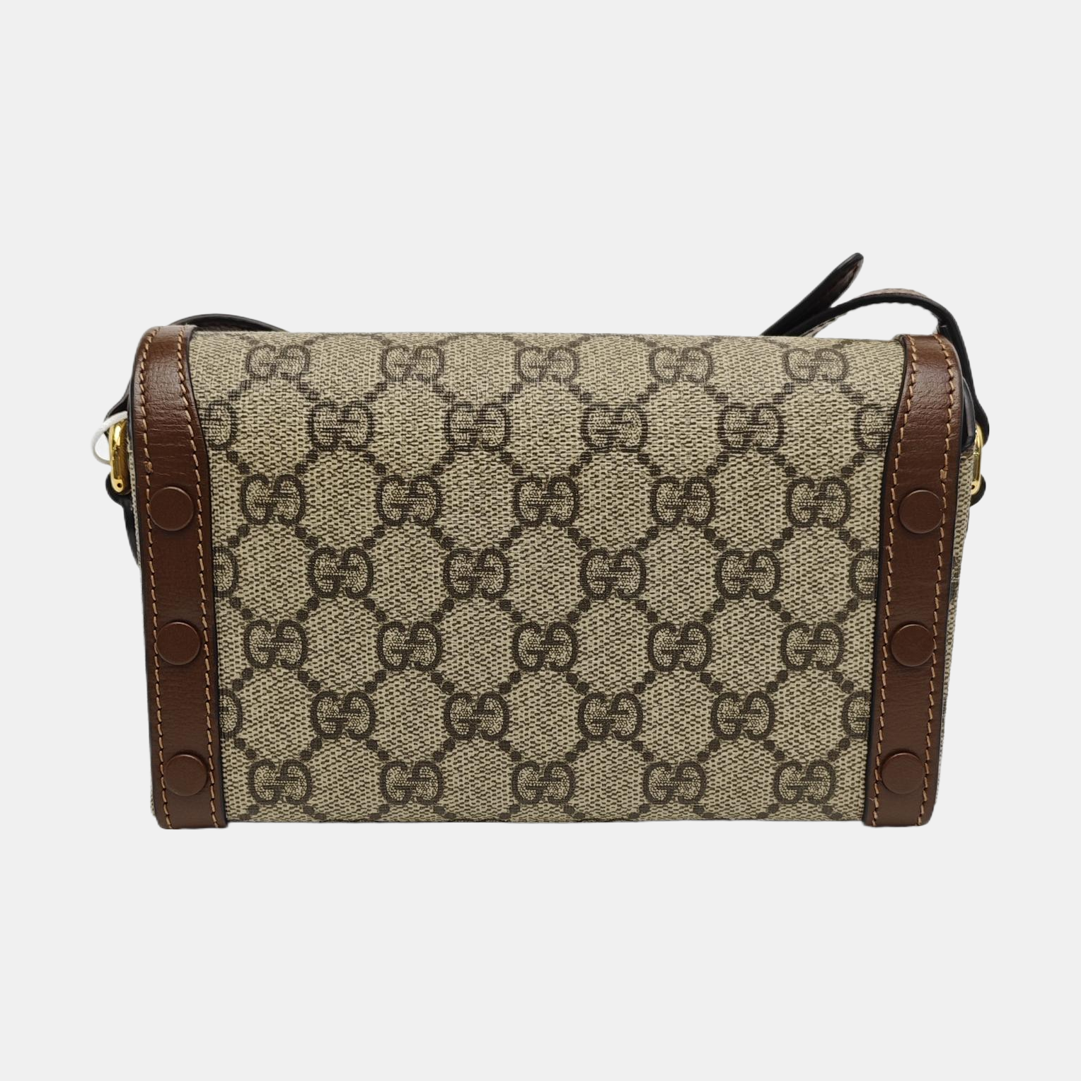 Horsebit 1955 Mini Monogram Coated Canvas Beige