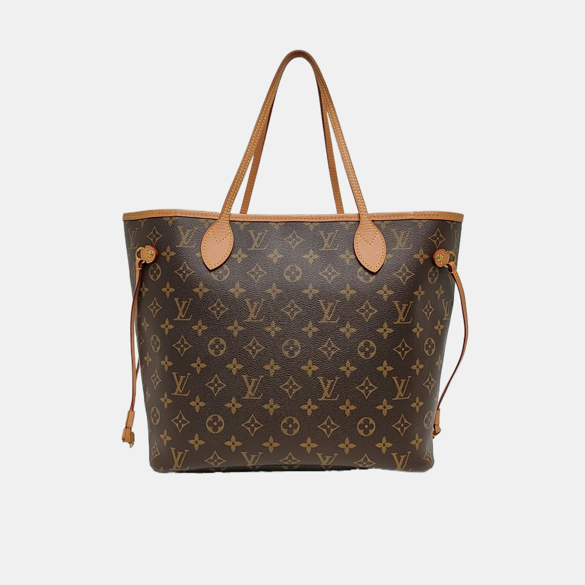 NEVERFULL MM Monogram Coated Canvas Brown