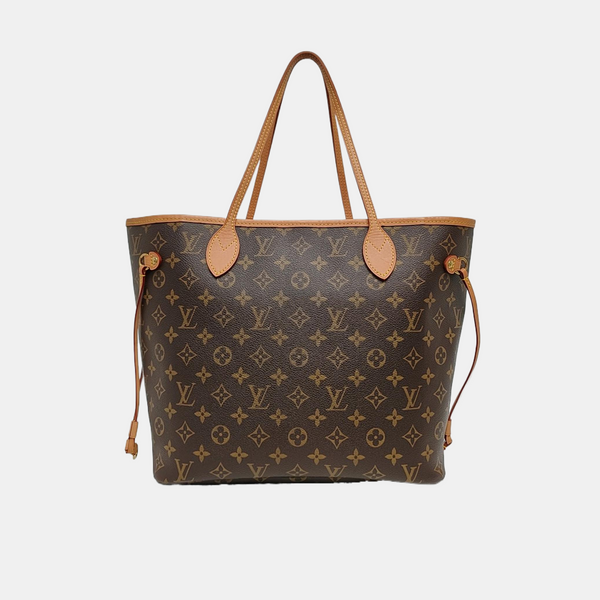 NEVERFULL MM Monogram Coated Canvas Brown