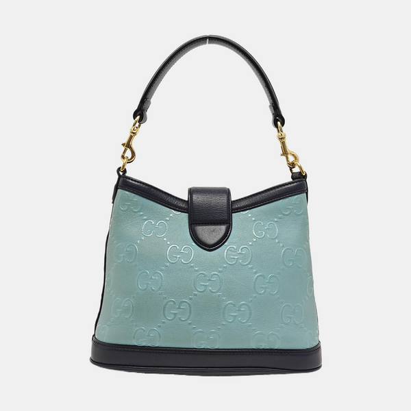 Calfskin Bucket Bag Small Blue