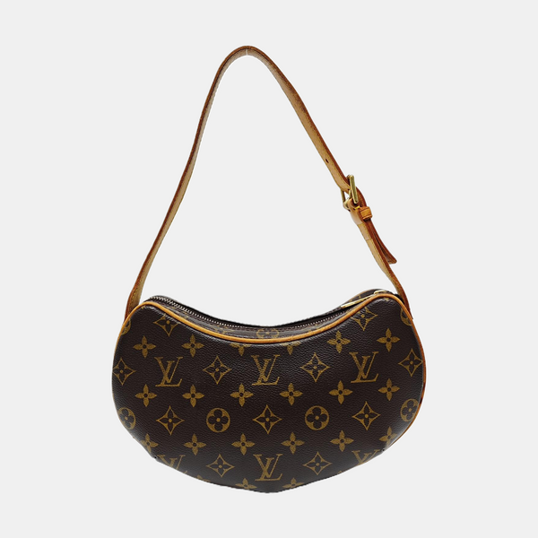 CROISSANT PM Monogram Coated Canvas Brown