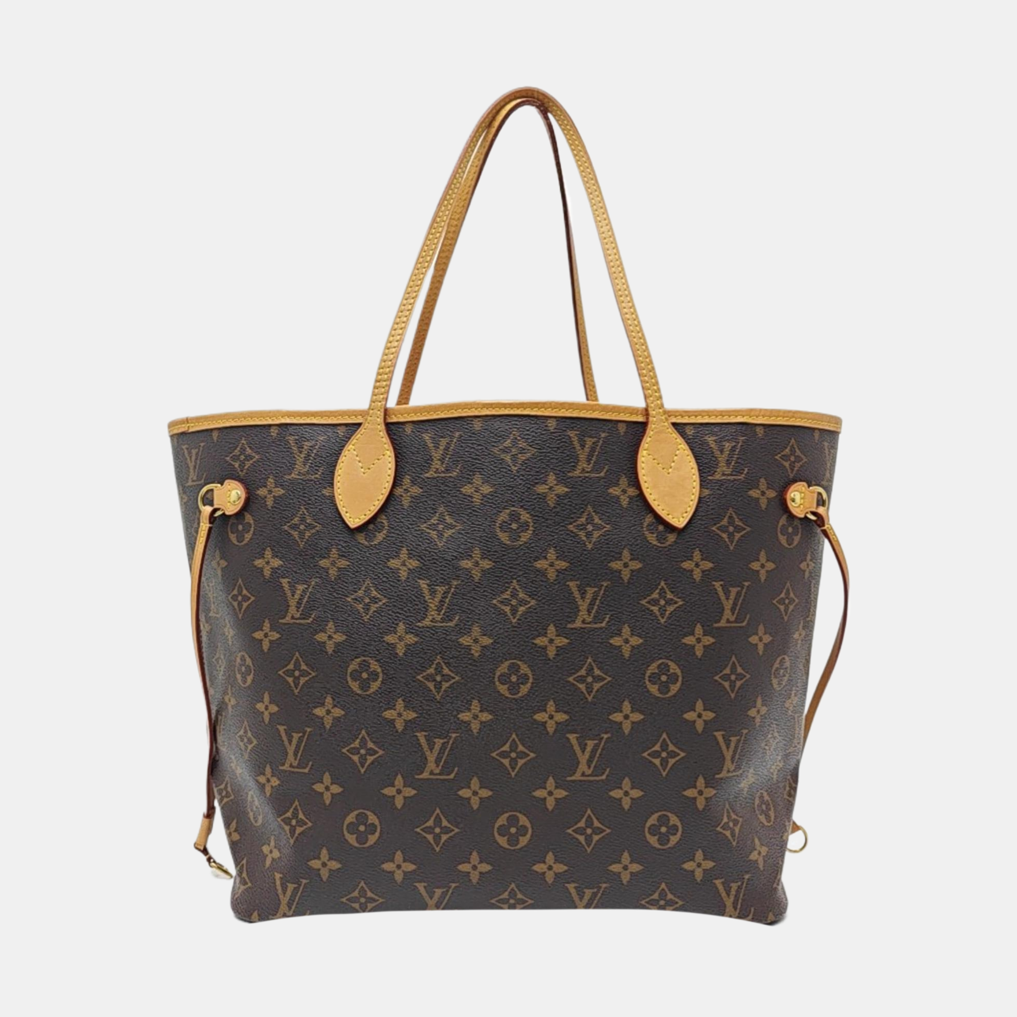 NEVERFULL MM Monogram Coated Canvas Brown
