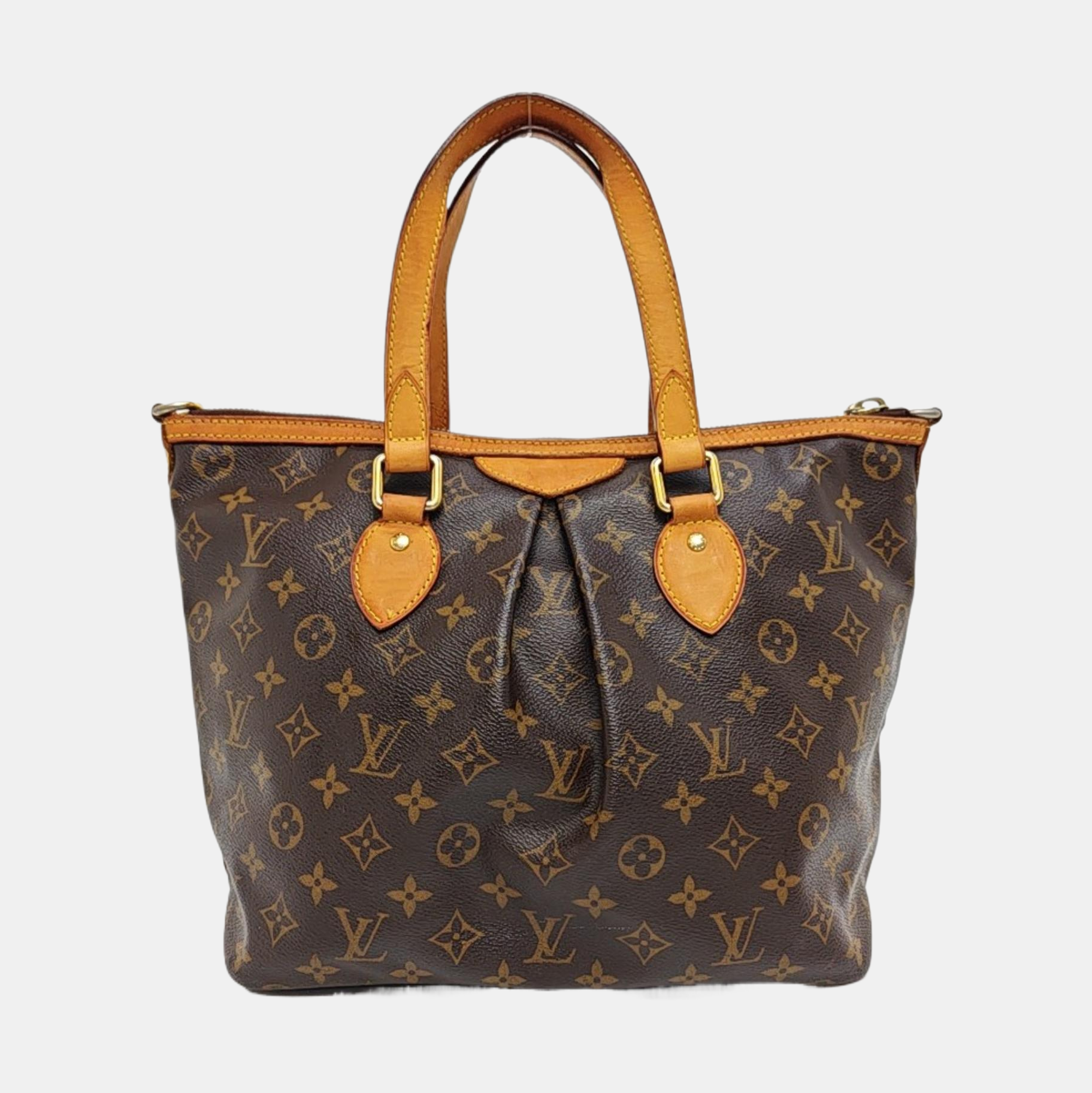 PALERMO PM Monogram Coated Canvas Brown