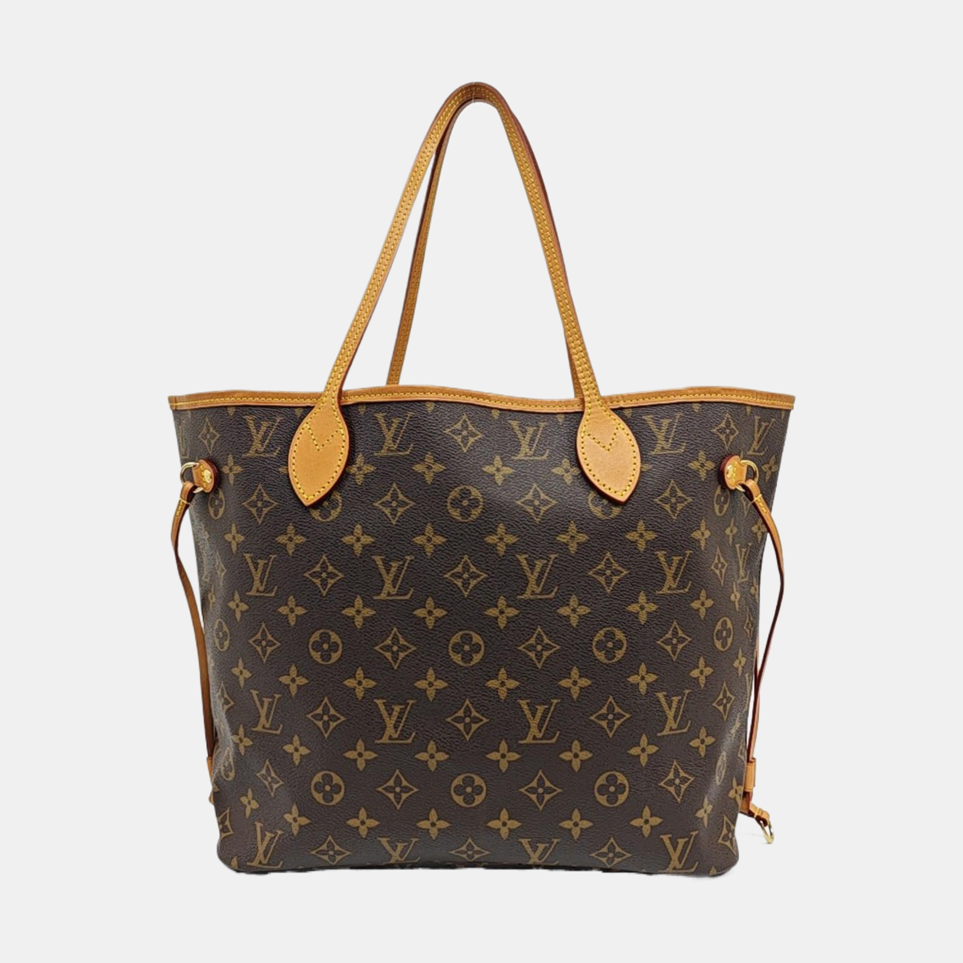 NEVERFULL MM Monogram Coated Canvas Brown