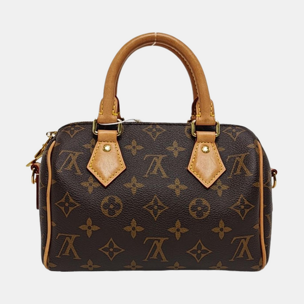 SPEEDY 20 Monogram Coated Canvas Brown