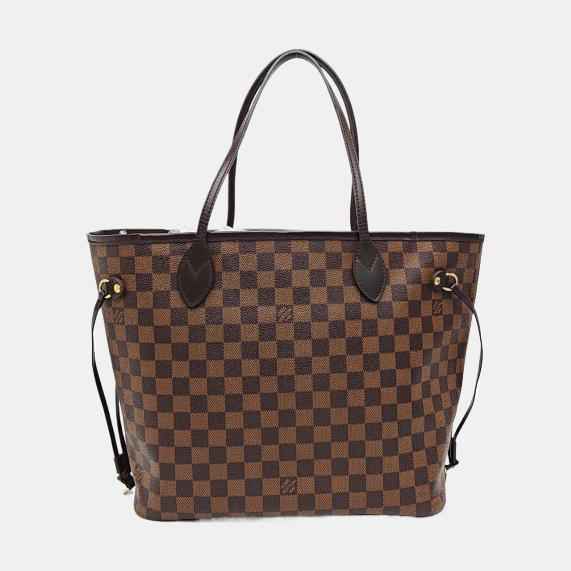 NEVERFULL MM Damier Ebene Coated Canvas Brown
