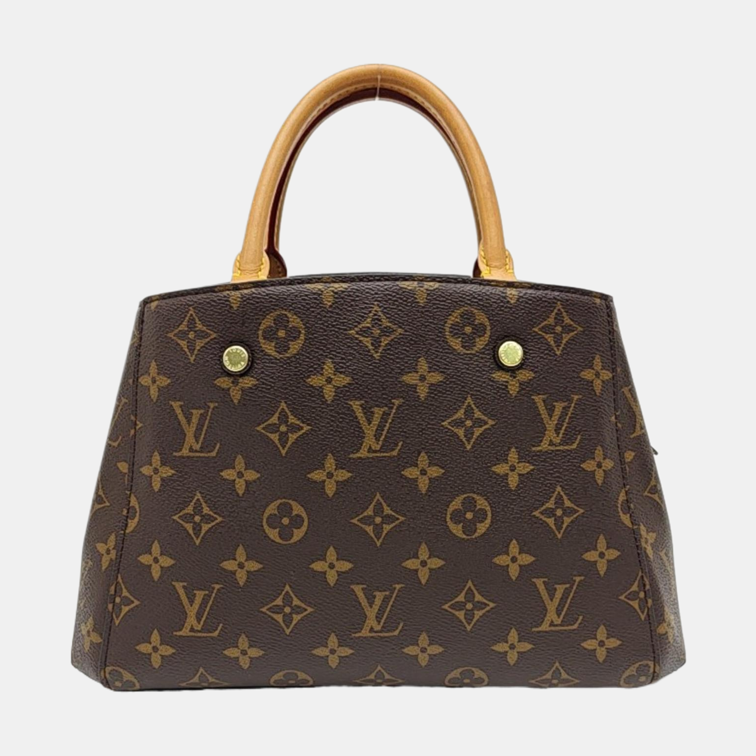 MONTAIGNE Monogram Coated Canvas Brown