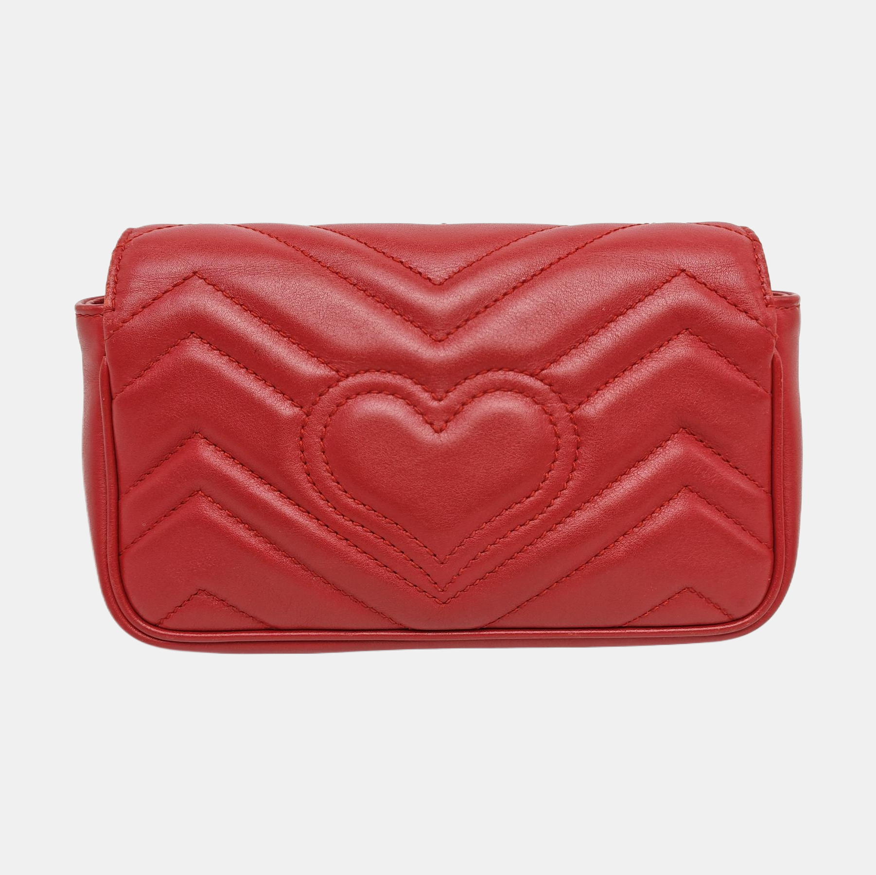 GG Marmont Mini Quilted Calfskin Red