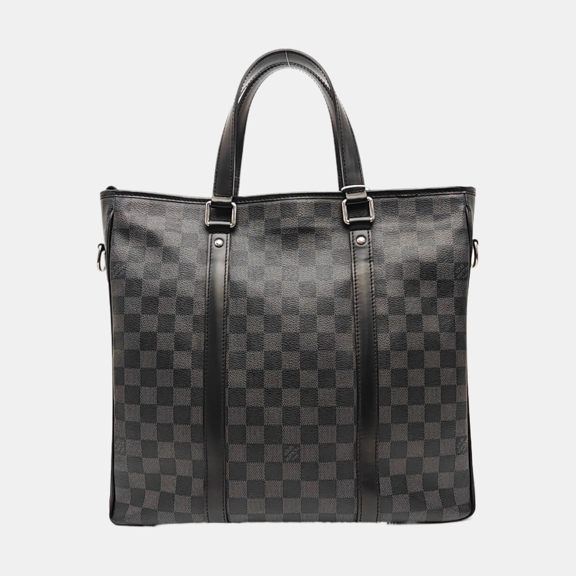 TADAO Damier Graphite Coated Canvas Gray