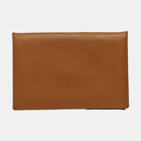 Calvi Epsom Brown Card Holder