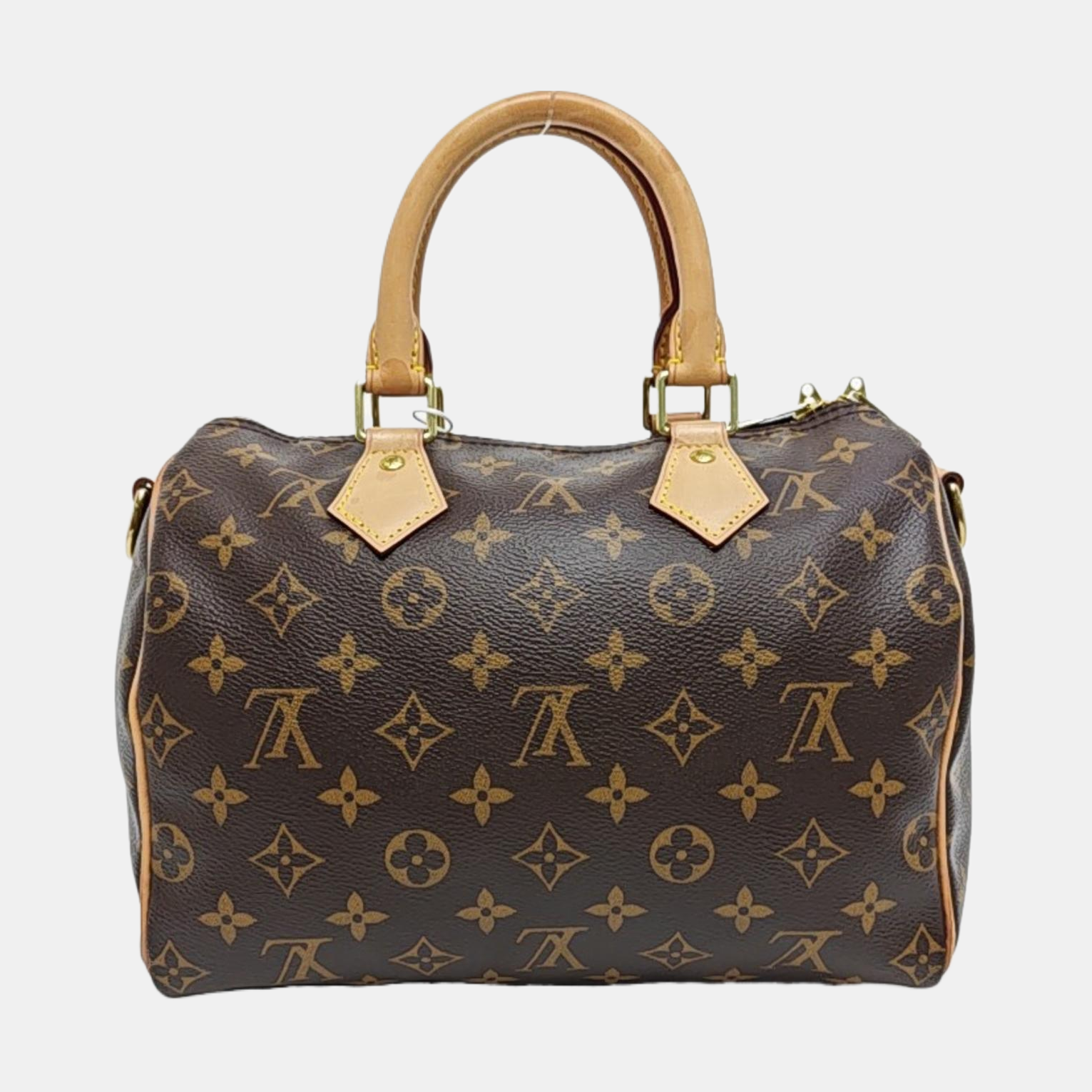 SPEEDY 25 Monogram Coated Canvas Brown