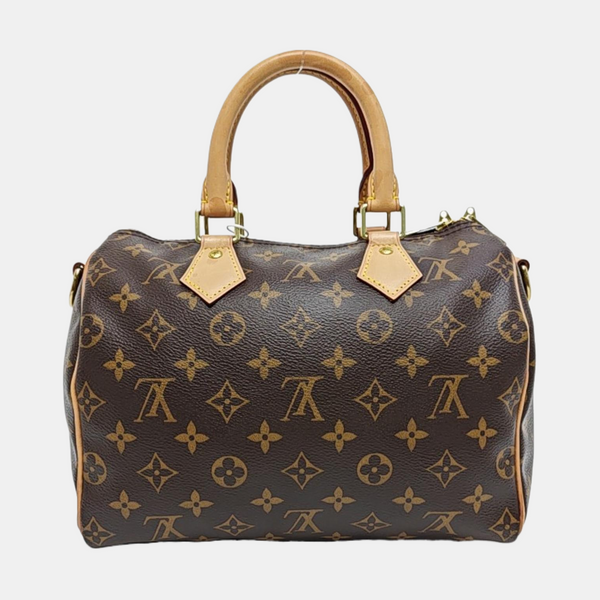 SPEEDY 25 Monogram Coated Canvas Brown