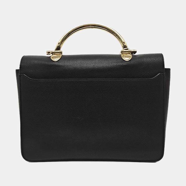 Calfskin Shoulder Bag Black