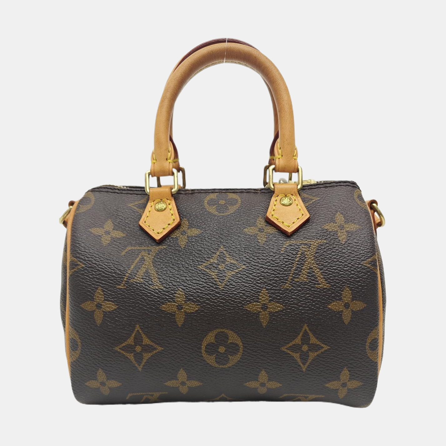 SPEEDY Nano Monogram Coated Canvas Brown