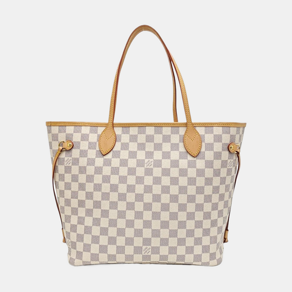 NEVERFULL MM Damier Azur Coated Canvas White