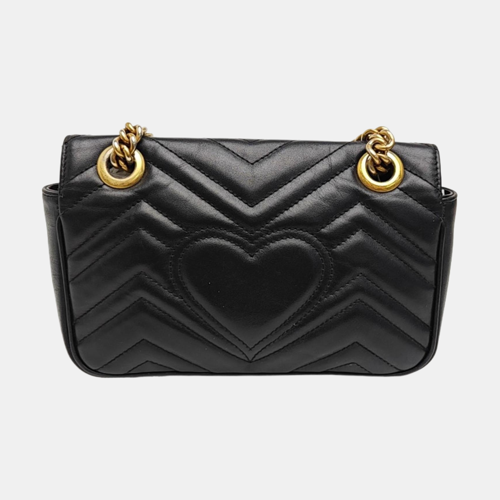 GG Marmont Small Quilted Calfskin Black