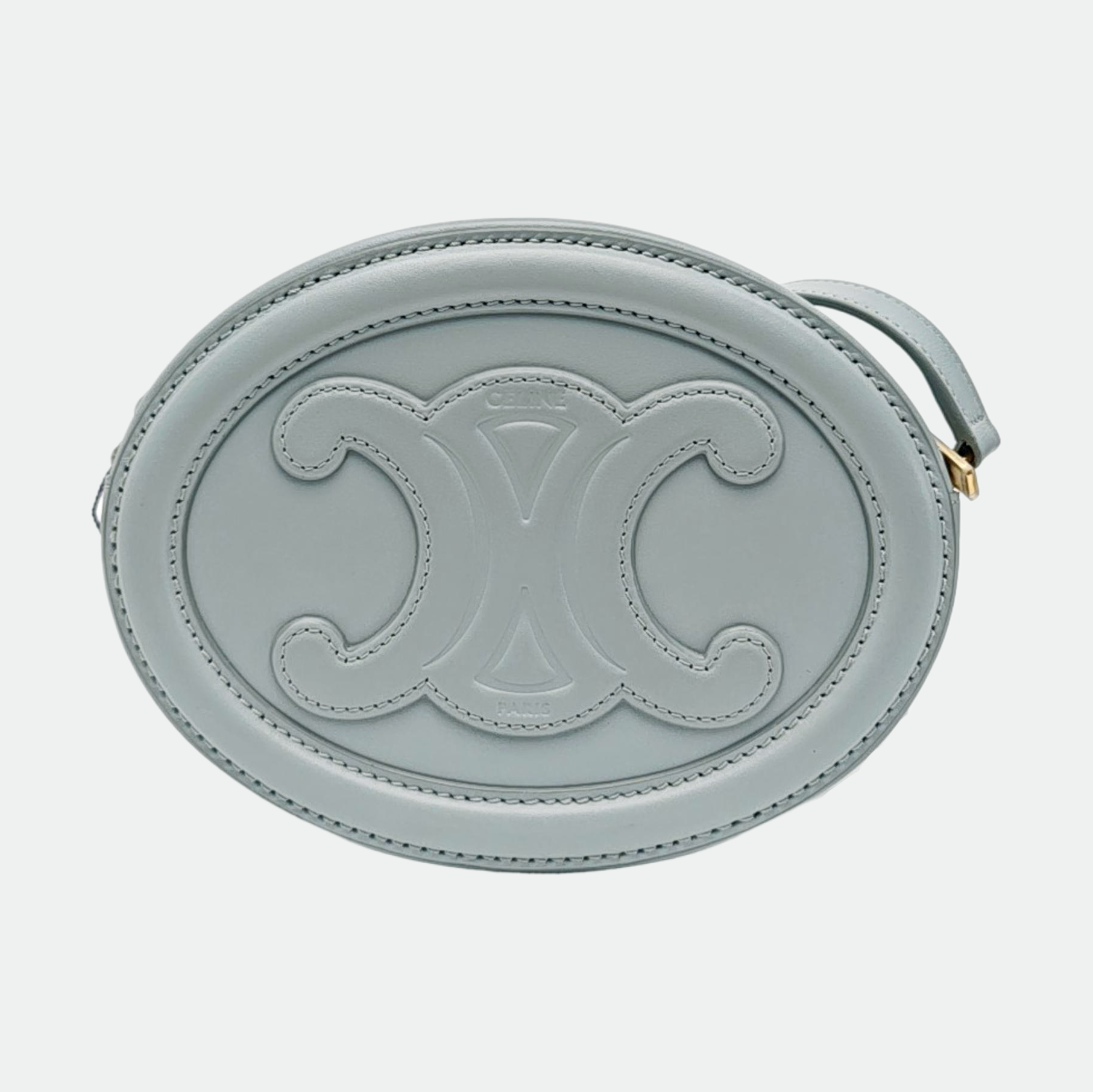 TRIOMPHE Mini Calfskin Blue