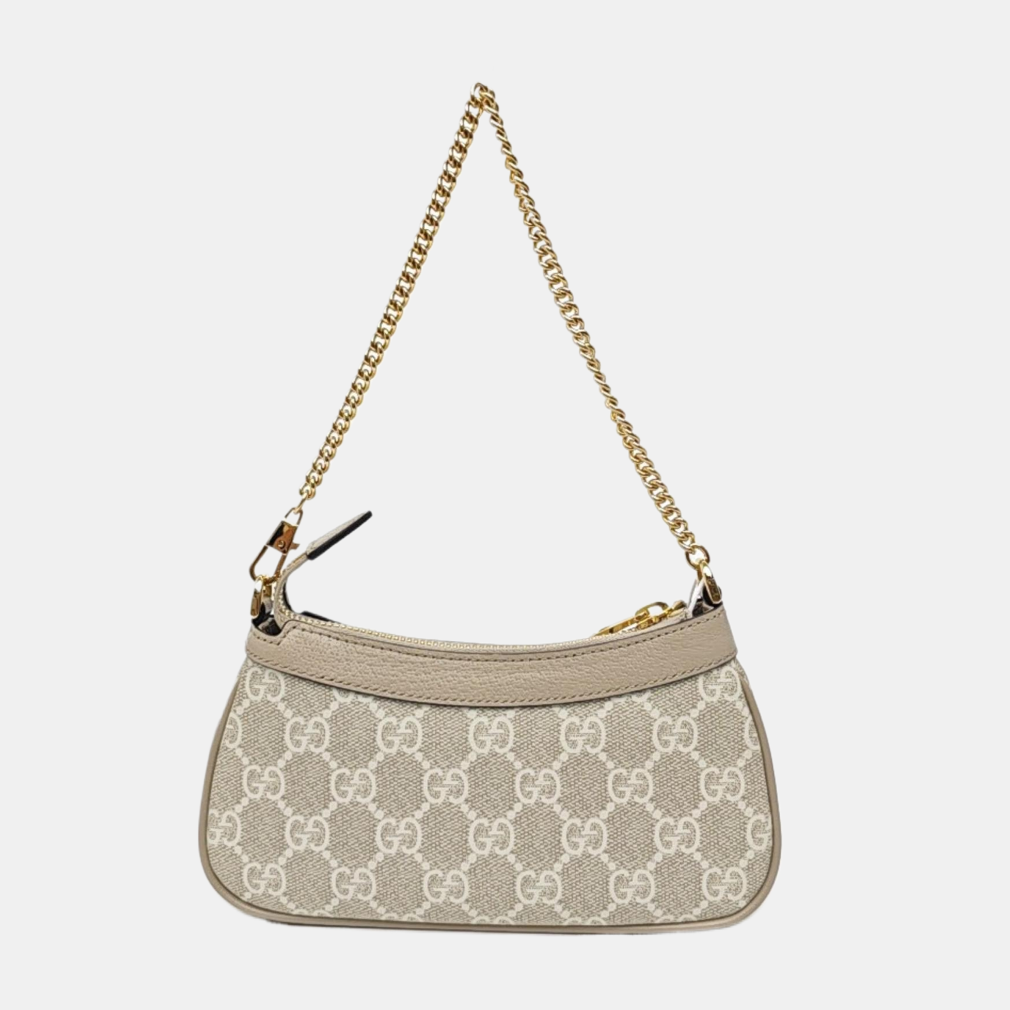 Ophidia Mini Monogram Coated Canvas Beige