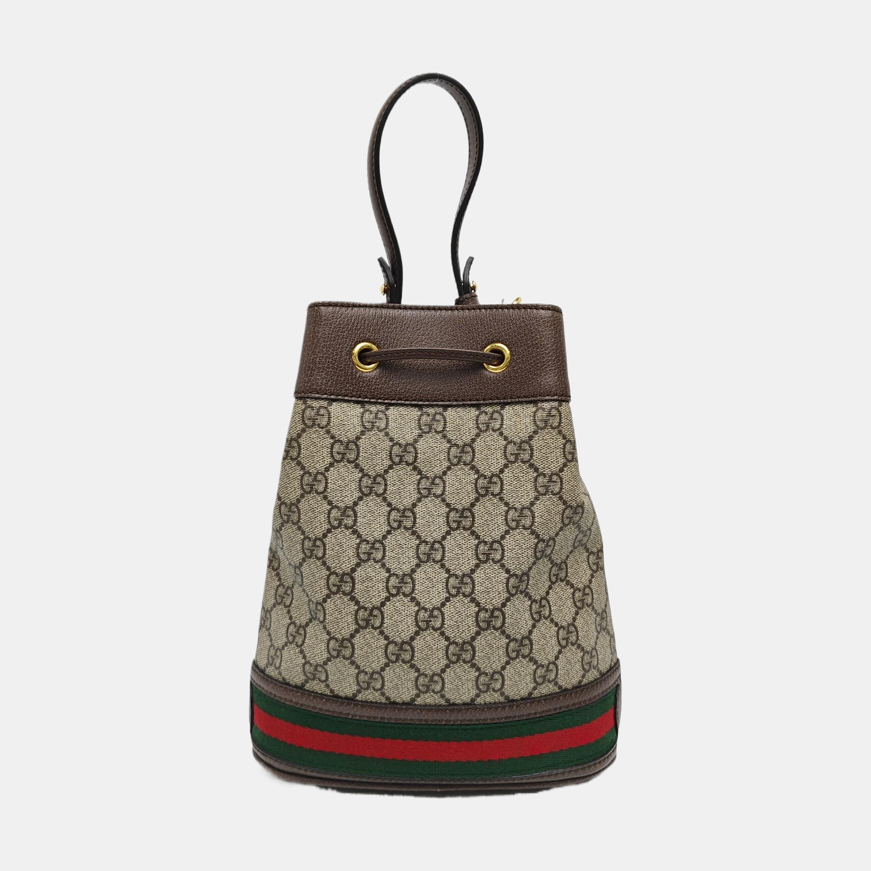 Ophidia Small Monogram Coated Canvas Beige
