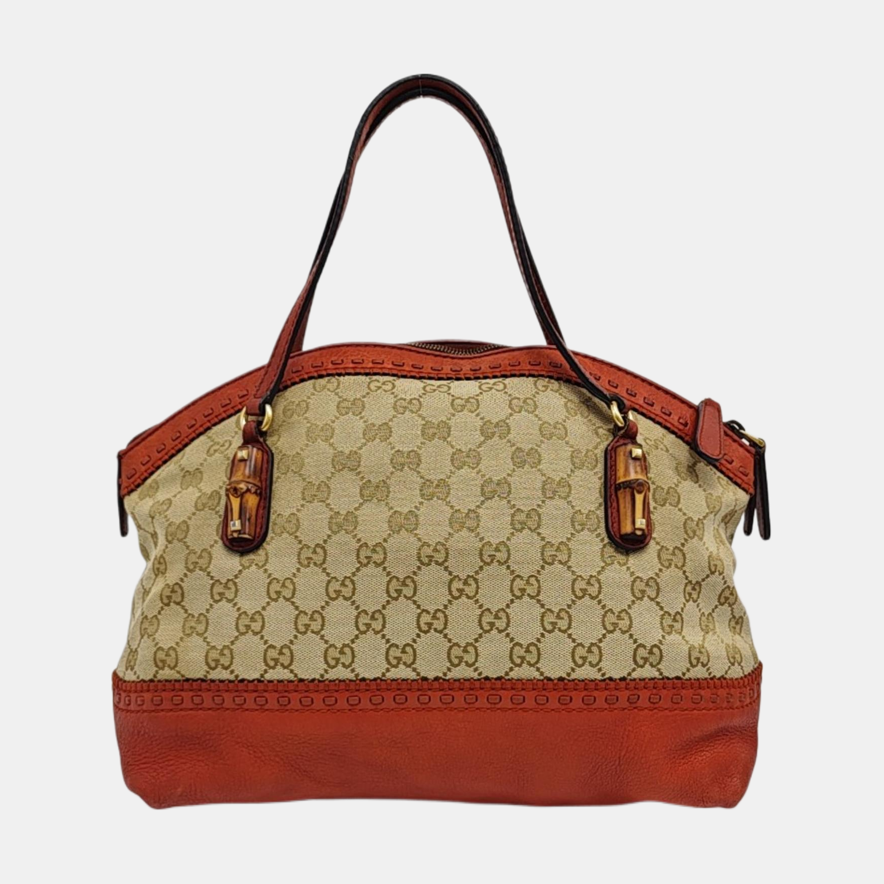 Monogram Canvas Tote Bag Beige