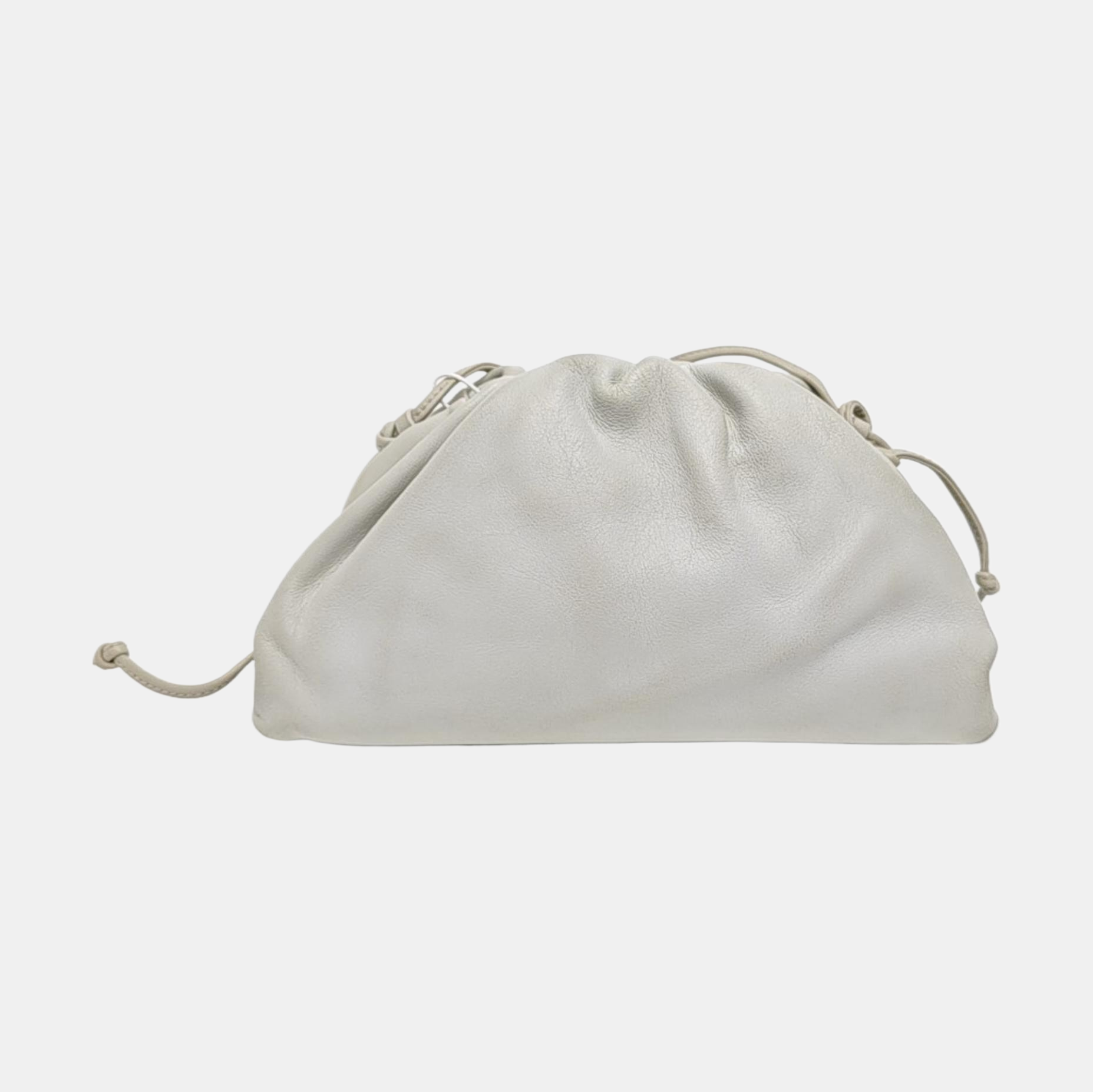 Authenticated pre-owned  The Pouch Mini Calfskin White - Shoulder Bag at Looply