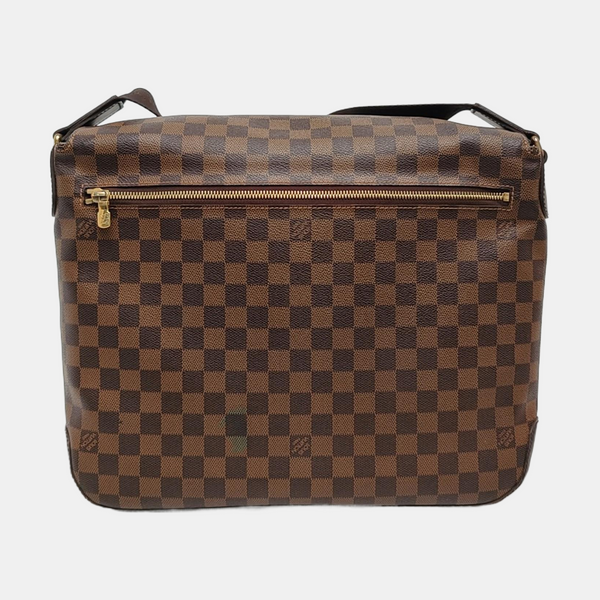 SPENCER Damier Ebene Coated Canvas Brown