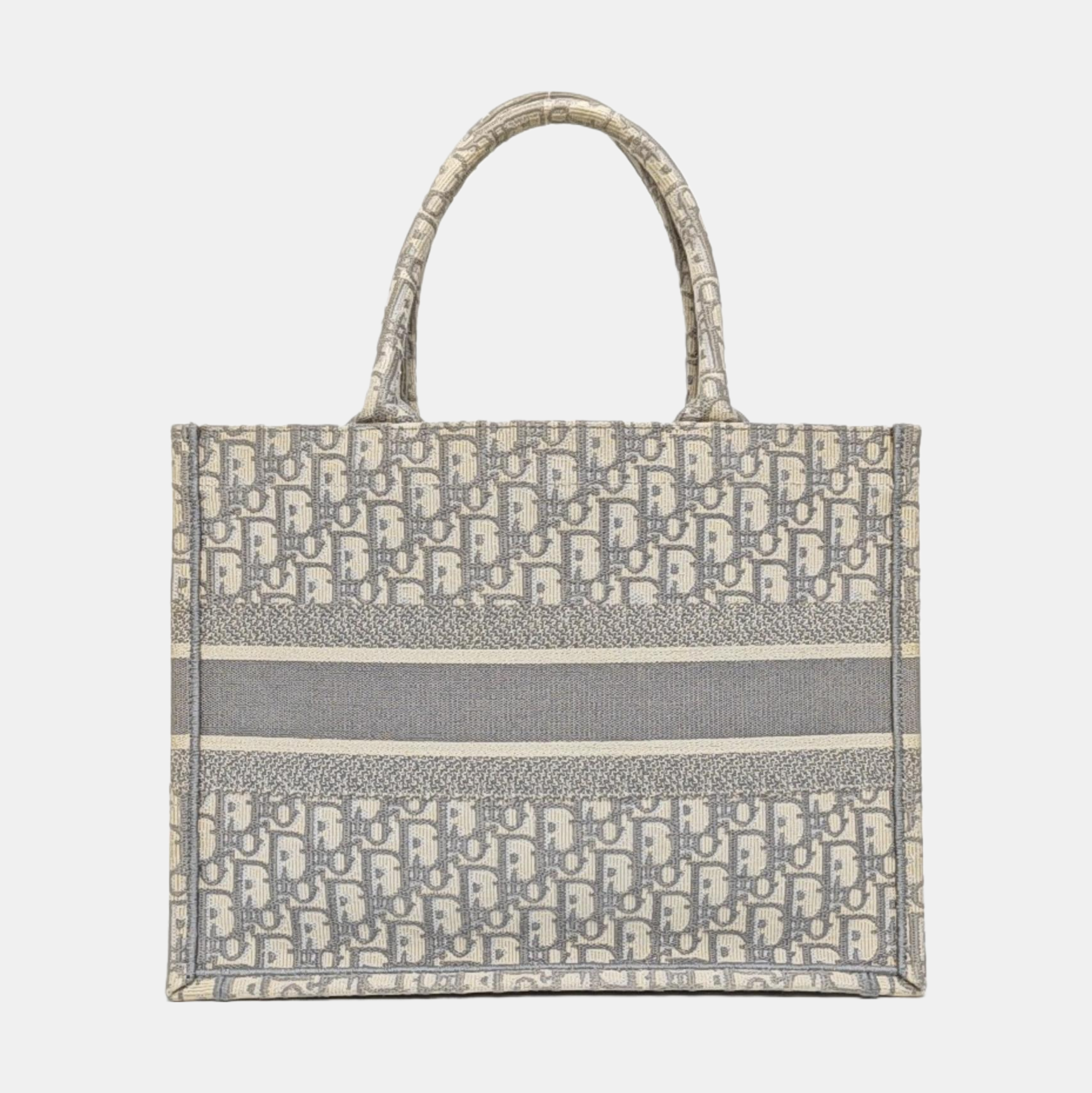 Book Tote Medium Oblique Canvas Gray