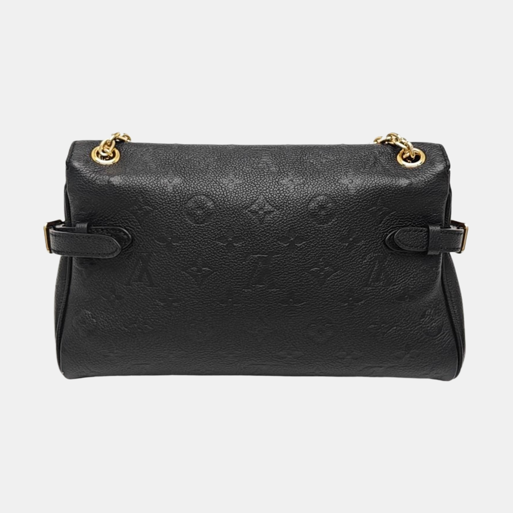 Anytime Flap Monogram Calfskin Black