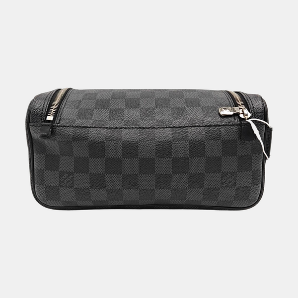 Damier Graphite Coated Canvas Clutch Gray