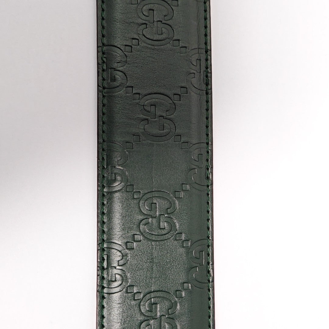 Leather Belt Green