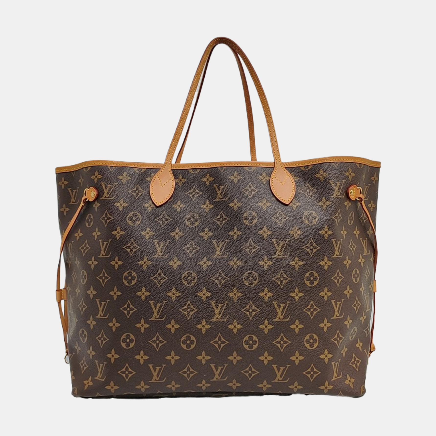 NEVERFULL GM Monogram Coated Canvas Brown
