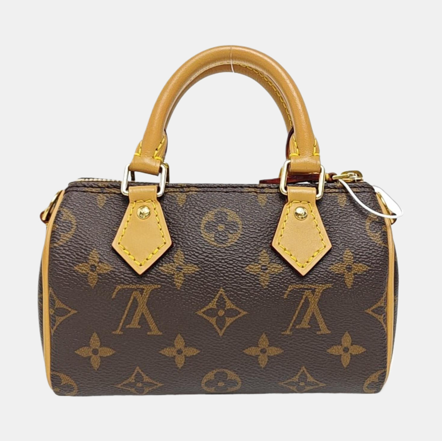 SPEEDY Nano Monogram Coated Canvas Brown