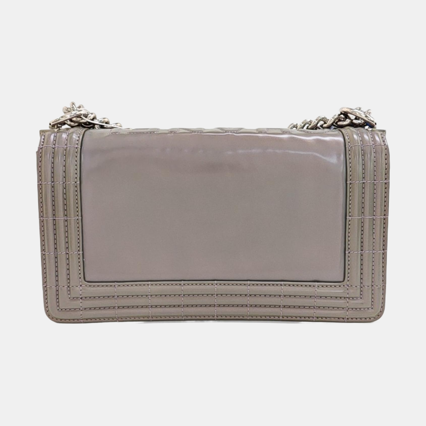 BOY CHANEL Medium Patent Calfskin Purple