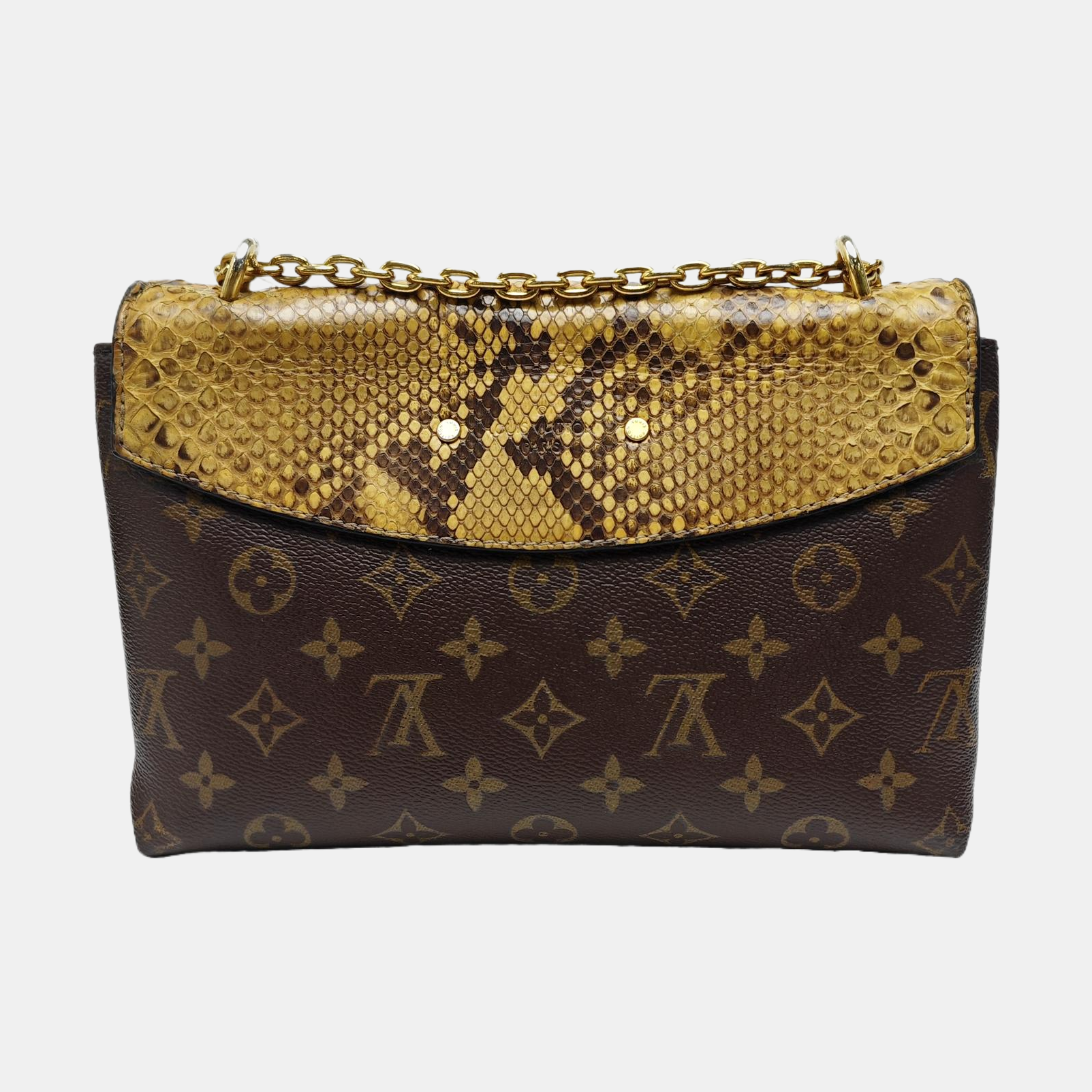 SAINT PLACIDE Monogram Coated Canvas Brown