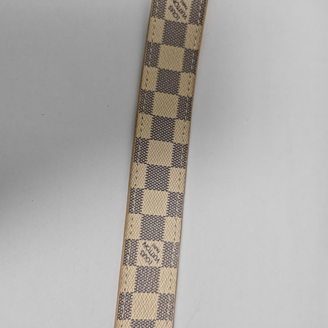 Coated Canvas Belt White