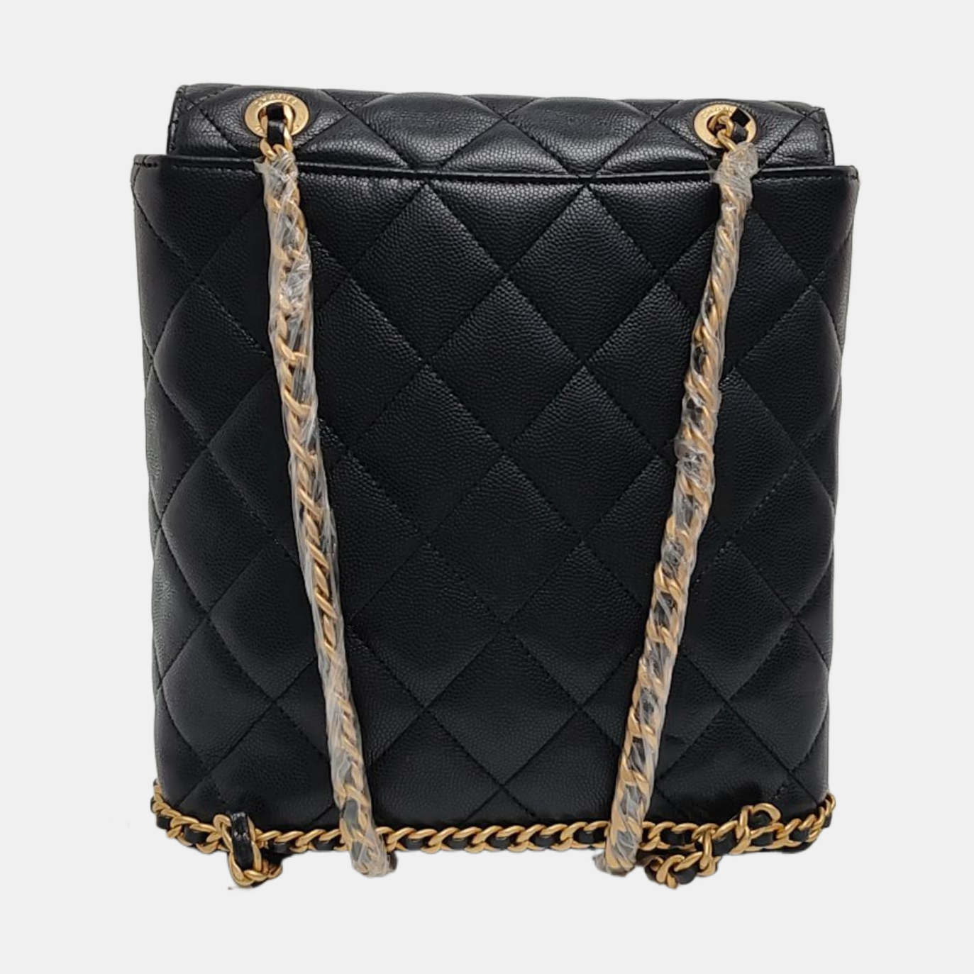Quilted Grained Calfskin Black