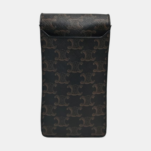 Authenticated pre-owned  TRIOMPHE Coated Canvas Black - Shoulder Bag at Looply