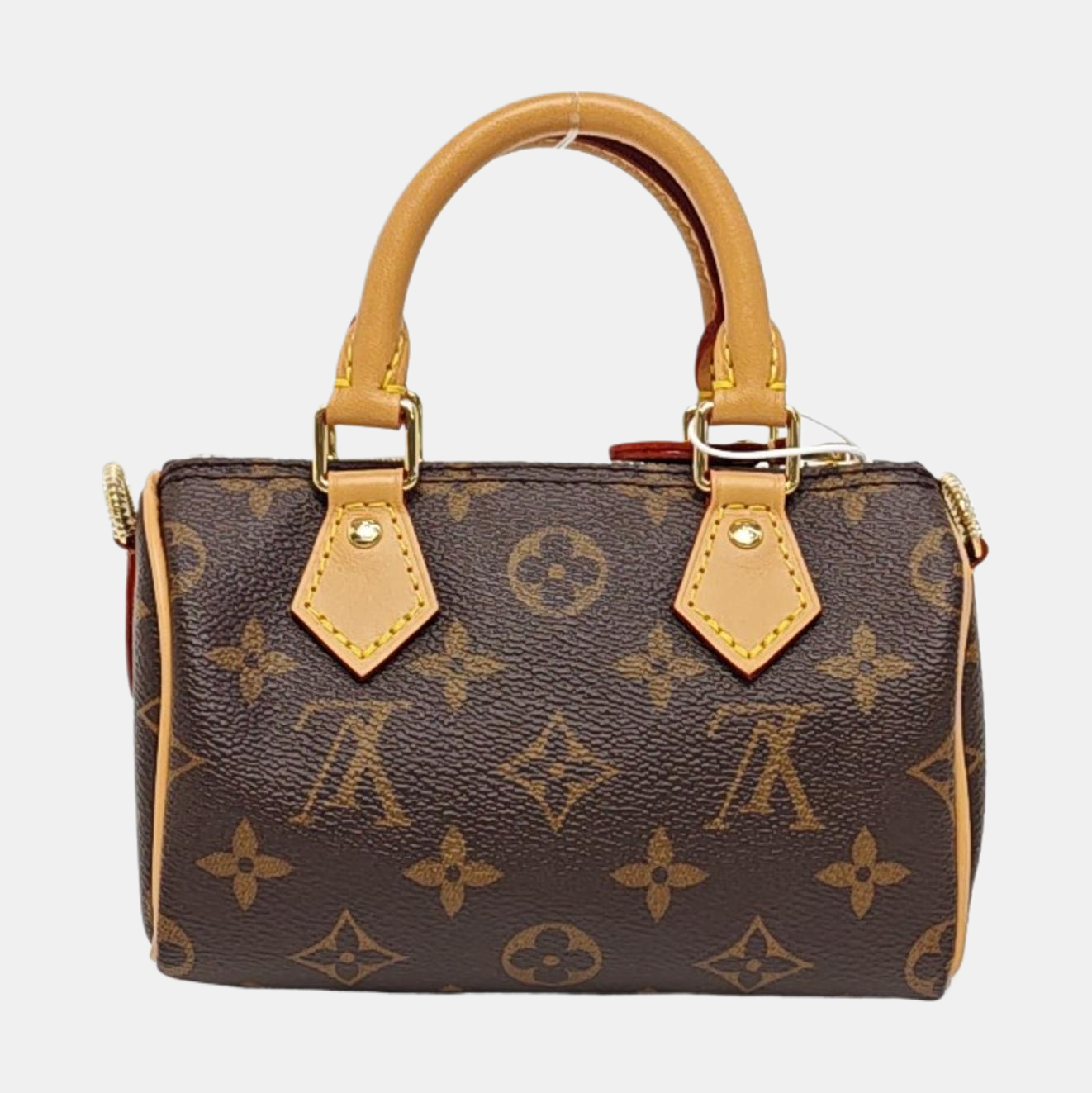 SPEEDY Nano Monogram Coated Canvas Brown